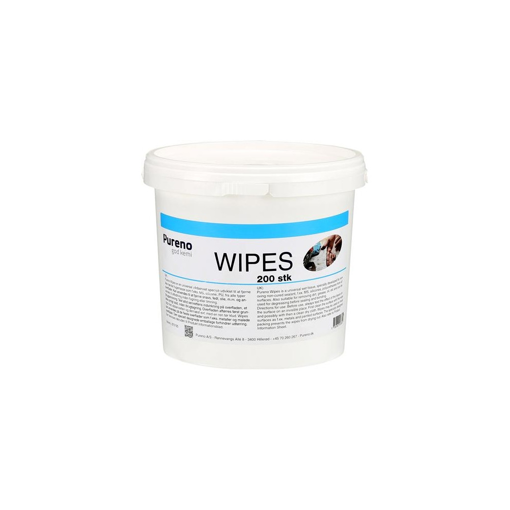 Produktbild för Industri wipes 200 st för att ta bort smuts, fett, olja m.m....