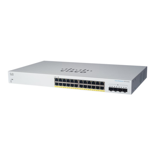 Cisco Systems Cisco Business 220 Series CBS220-24FP-4G - switch - 28 portar - smart - rackmonterbar
