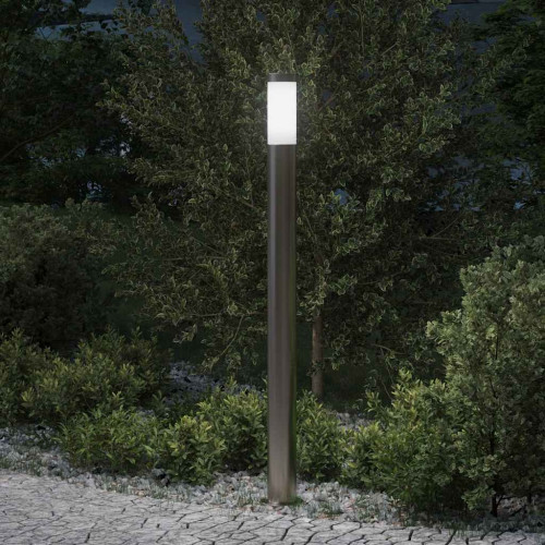 vidaXL Pollare 110 cm rostfritt stål IP44