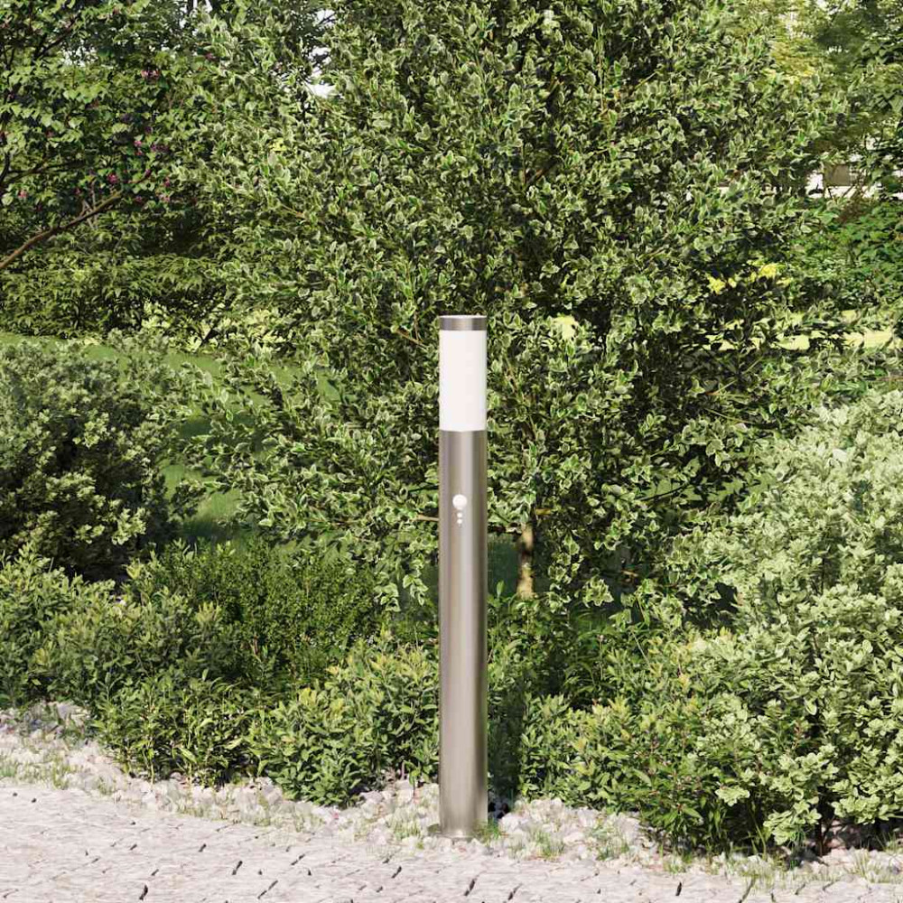Produktbild för Pollare med sensor 80 cm rostfritt stål IP44