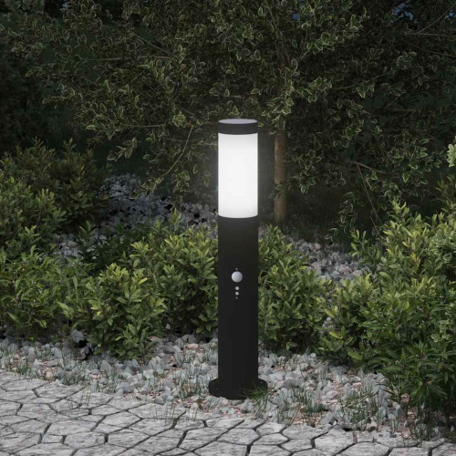 vidaXL Pollare med sensor 50 cm rostfritt stål IP44