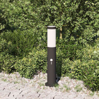 Produktbild för Pollare med sensor 50 cm rostfritt stål IP44