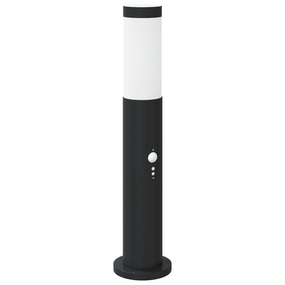 Produktbild för Pollare med sensor 3 st 50 cm rostfritt stål IP44