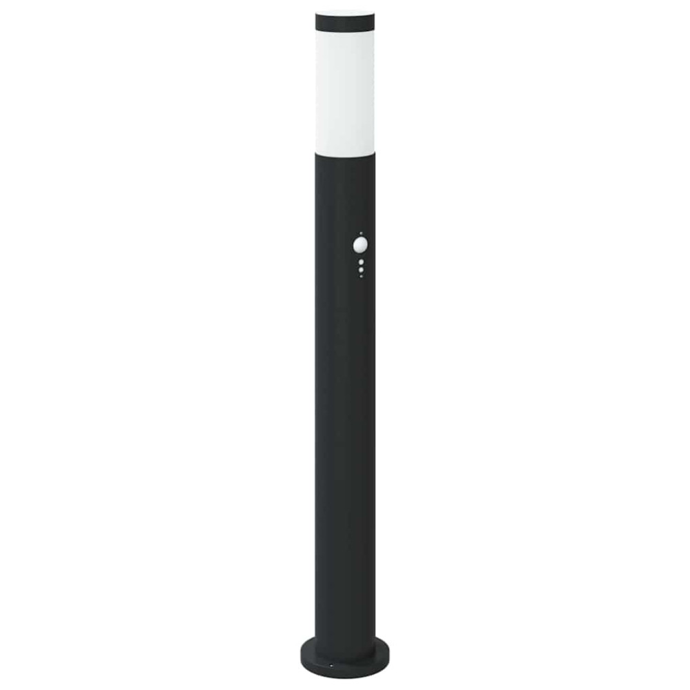 Produktbild för Pollare med sensor 3 st 80 cm rostfritt stål IP44