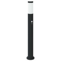Produktbild för Pollare med sensor 3 st 80 cm rostfritt stål IP44