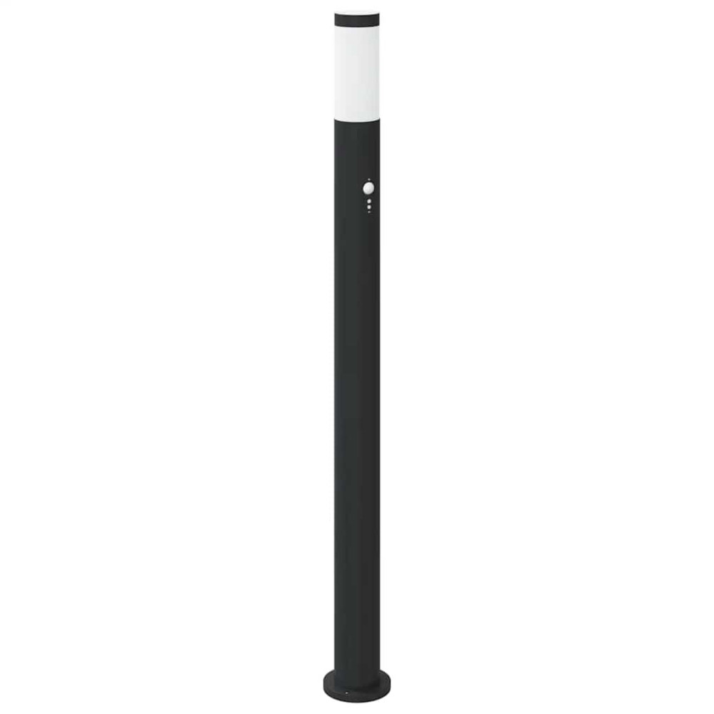 Produktbild för Pollare med sensor 3 st 110 cm rostfritt stål IP44
