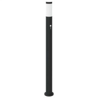 Produktbild för Pollare med sensor 3 st 110 cm rostfritt stål IP44