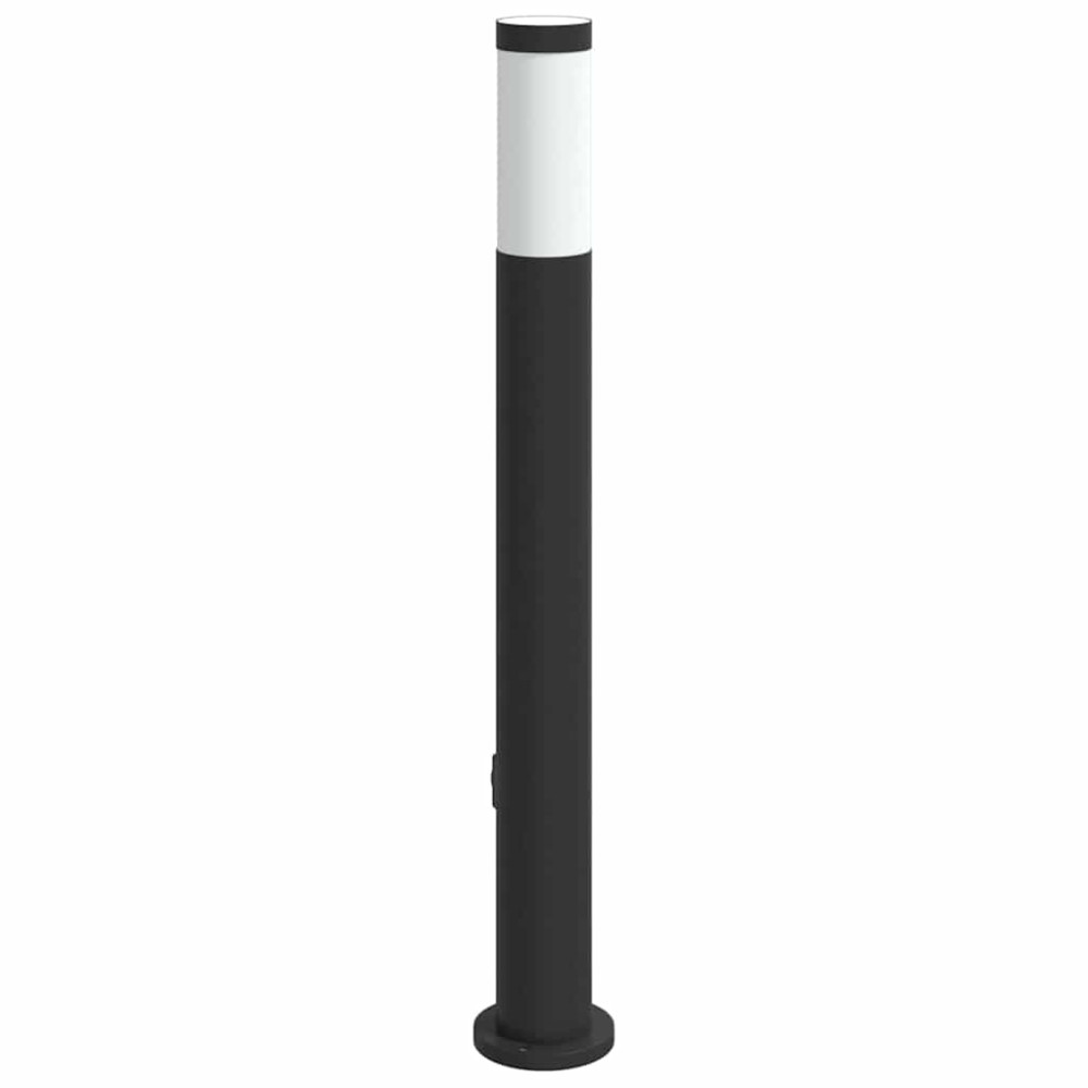 Produktbild för Pollare med uttag 80 cm rostfritt stål IP44