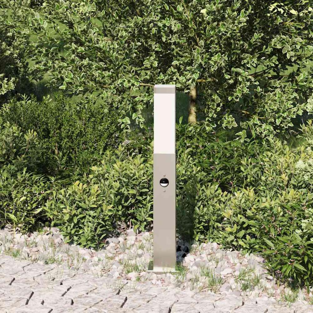 Produktbild för Pollare med sensor 50 cm rostfritt stål IP44