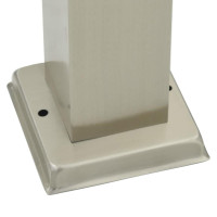 Produktbild för Pollare med sensor 3 st 50 cm rostfritt stål IP44