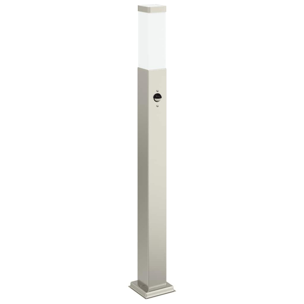 Produktbild för Pollare med sensor 3 st 80 cm rostfritt stål IP44