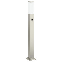 Produktbild för Pollare med sensor 3 st 80 cm rostfritt stål IP44
