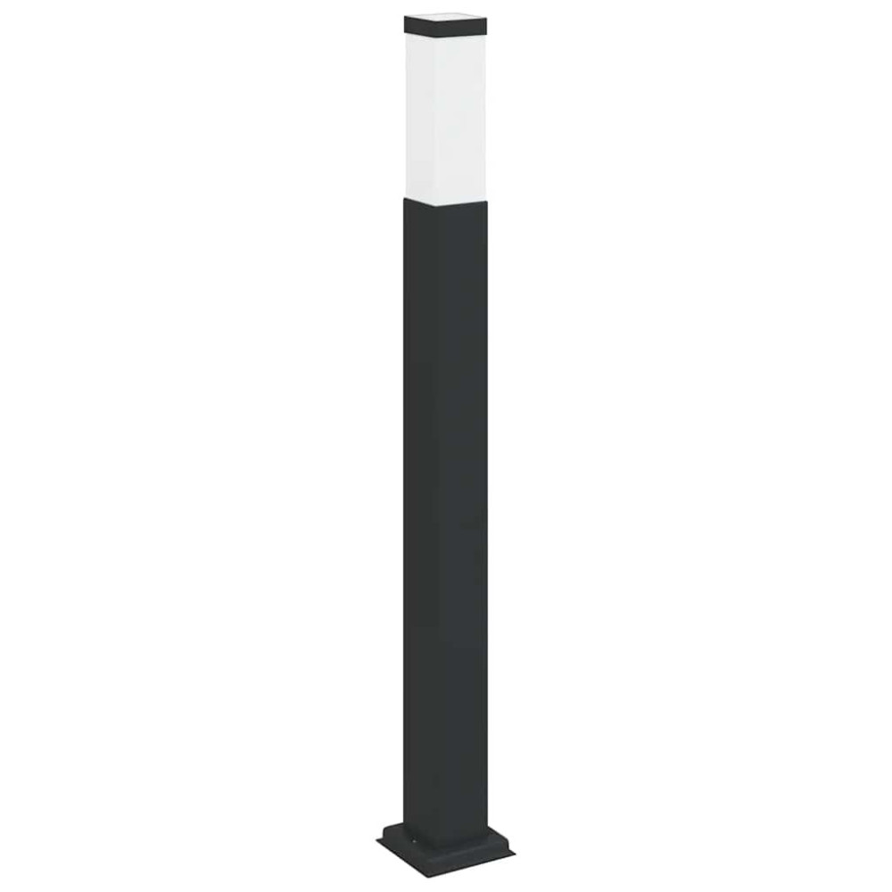 Produktbild för Pollare 3 st 80 cm svart IP44