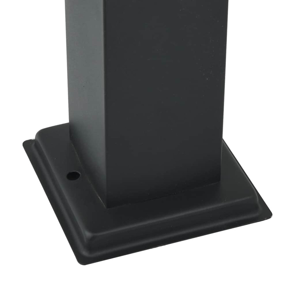 Produktbild för Pollare 3 st 110 cm svarta IP44