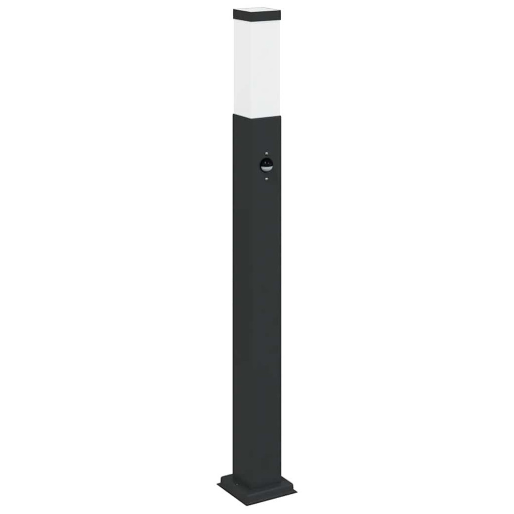 Produktbild för Pollare med sensor 80 cm svart IP44