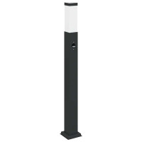 Produktbild för Pollare med sensor 80 cm svart IP44