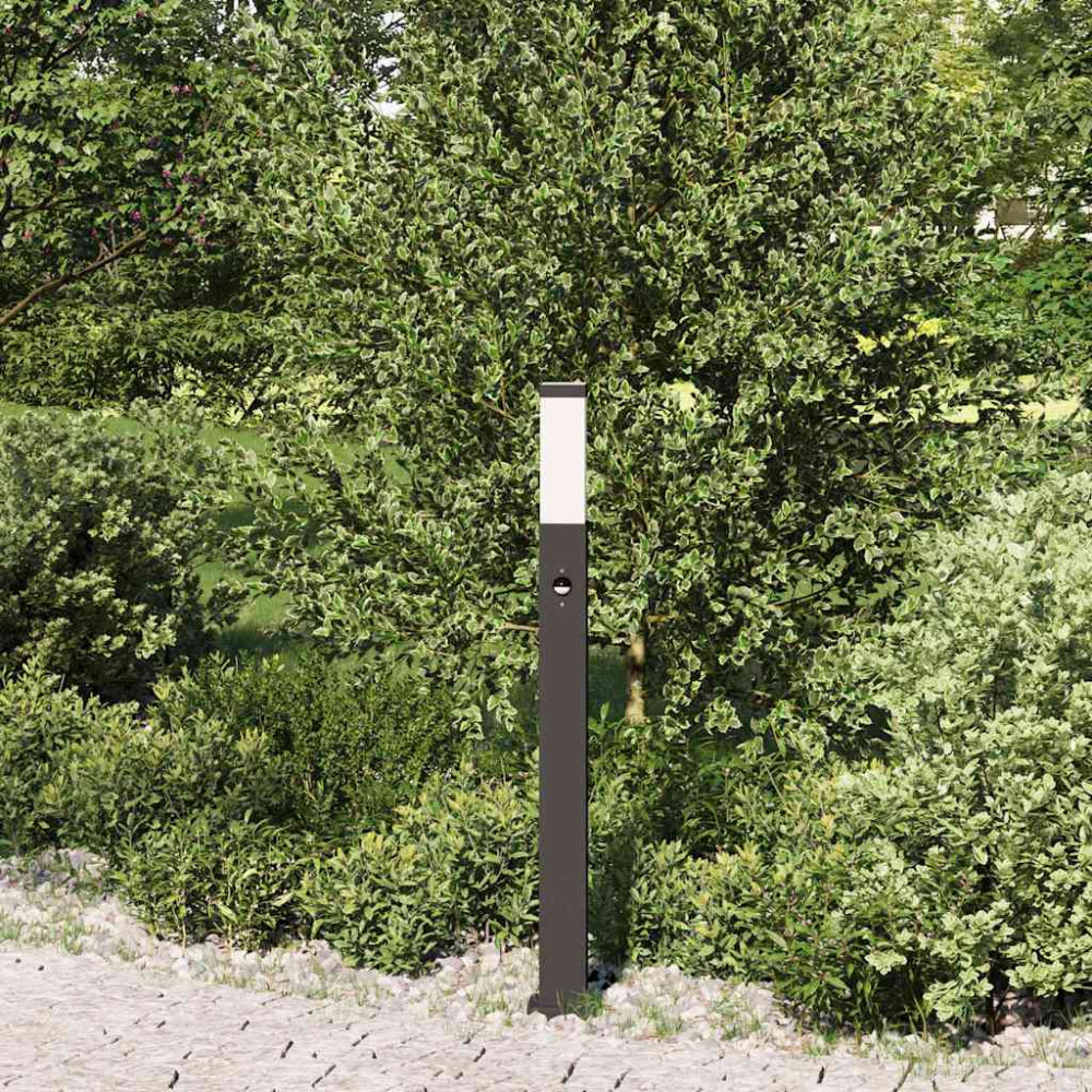 Produktbild för Pollare med sensor 80 cm svart IP44