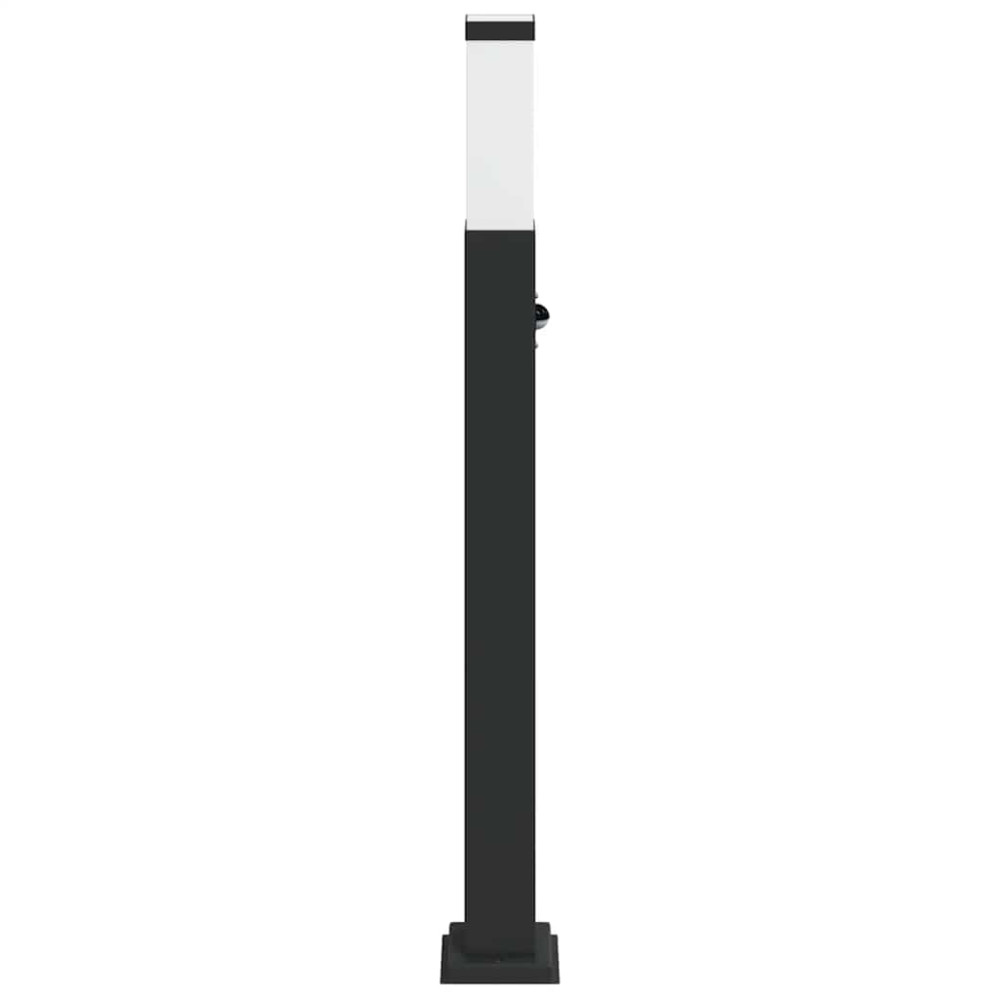 Produktbild för Pollare med sensor 80 cm svart IP44