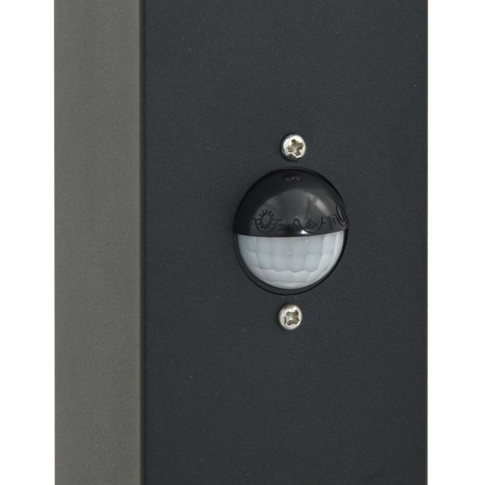 Produktbild för Pollare med sensor 80 cm svart IP44