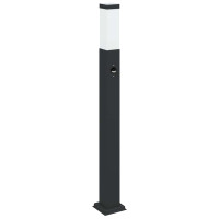 Produktbild för Pollare med sensor 3 st 80 cm svart IP44