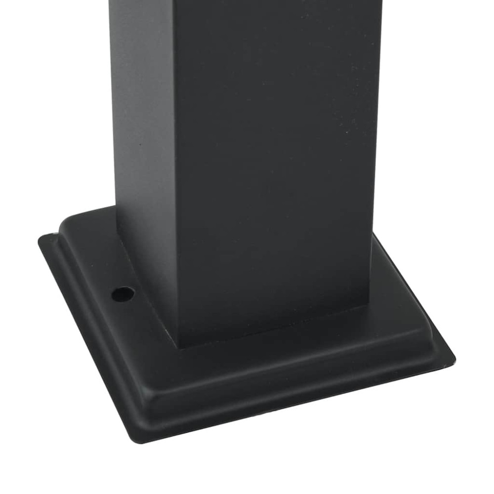 Produktbild för Pollare med sensor 3 st 80 cm svart IP44