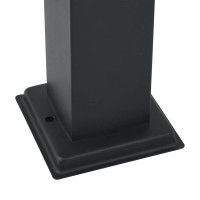 Produktbild för Pollare med sensor 3 st 80 cm svart IP44