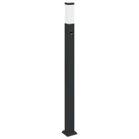Produktbild för Pollare med sensor 110 cm svart IP44