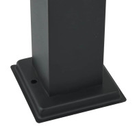 Produktbild för Pollare med sensor 110 cm svart IP44