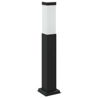 Produktbild för Pollare med uttag 50 cm svart IP44