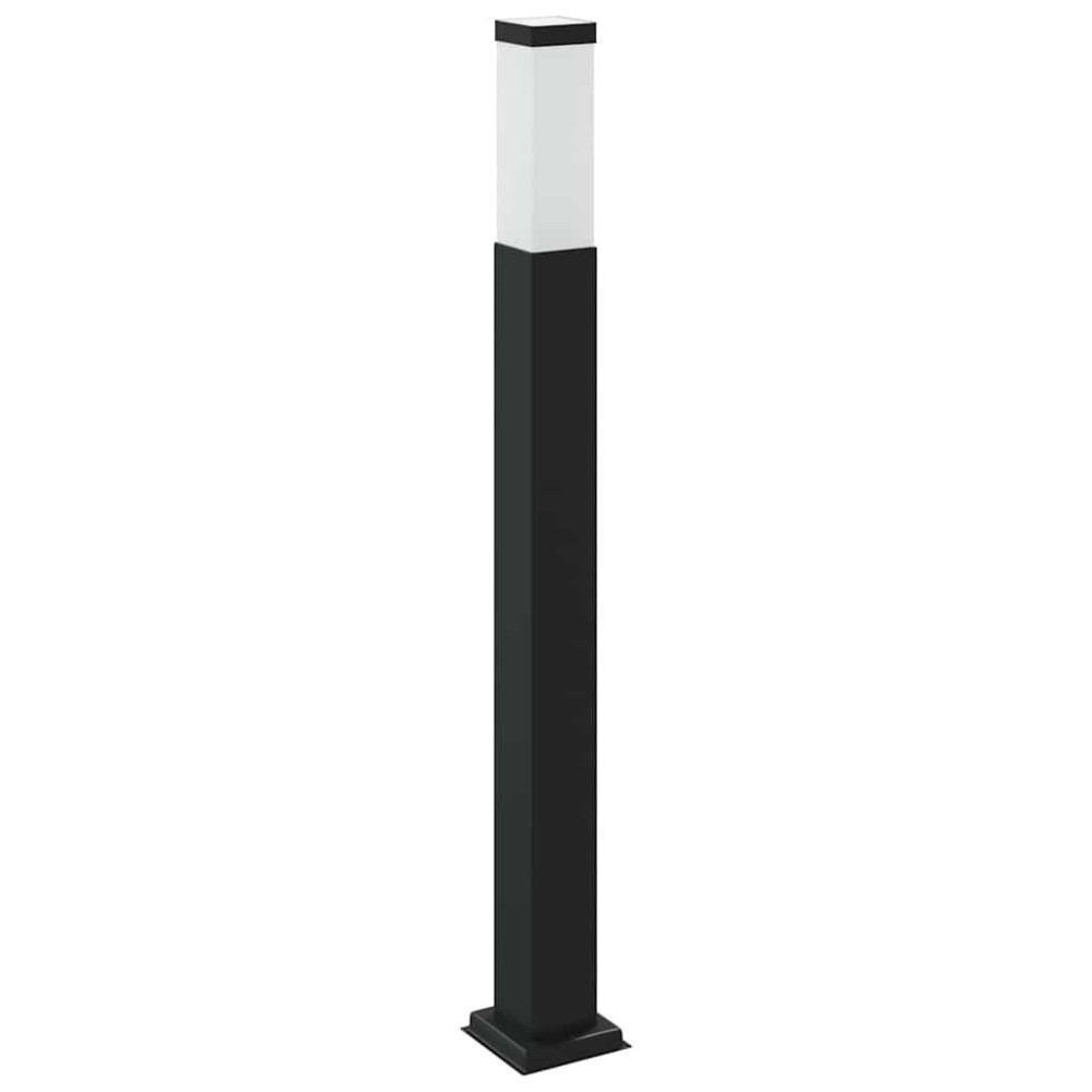 Produktbild för Pollare med uttag 80 cm svart IP44