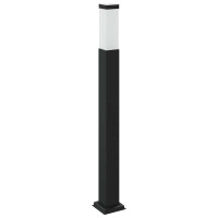 Produktbild för Pollare med uttag 80 cm svart IP44