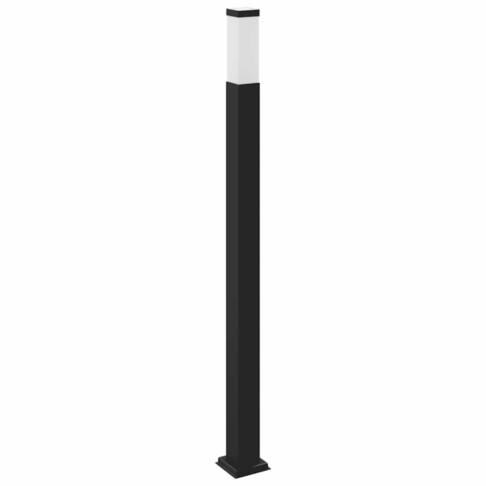 Produktbild för Pollare med uttag 110 cm svart IP44