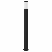 Produktbild för Pollare med uttag 110 cm svart IP44