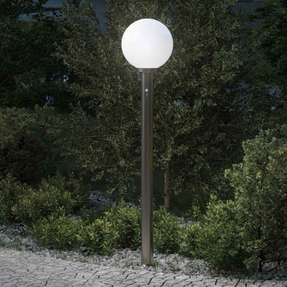 Produktbild för Pollare med sensor 120 cm rostfritt stål IP44
