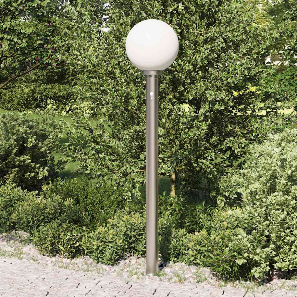 Produktbild för Pollare med sensor 120 cm rostfritt stål IP44