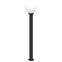 Produktbild för Pollare 3 st 120 cm svart IP44