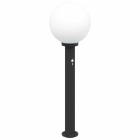 Produktbild för Pollare med sensor 80 cm svart IP44
