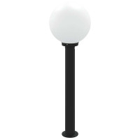 Produktbild för Pollare med sensor 80 cm svart IP44