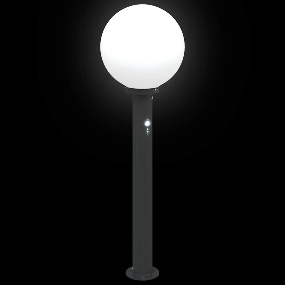 Produktbild för Pollare med sensor 80 cm svart IP44