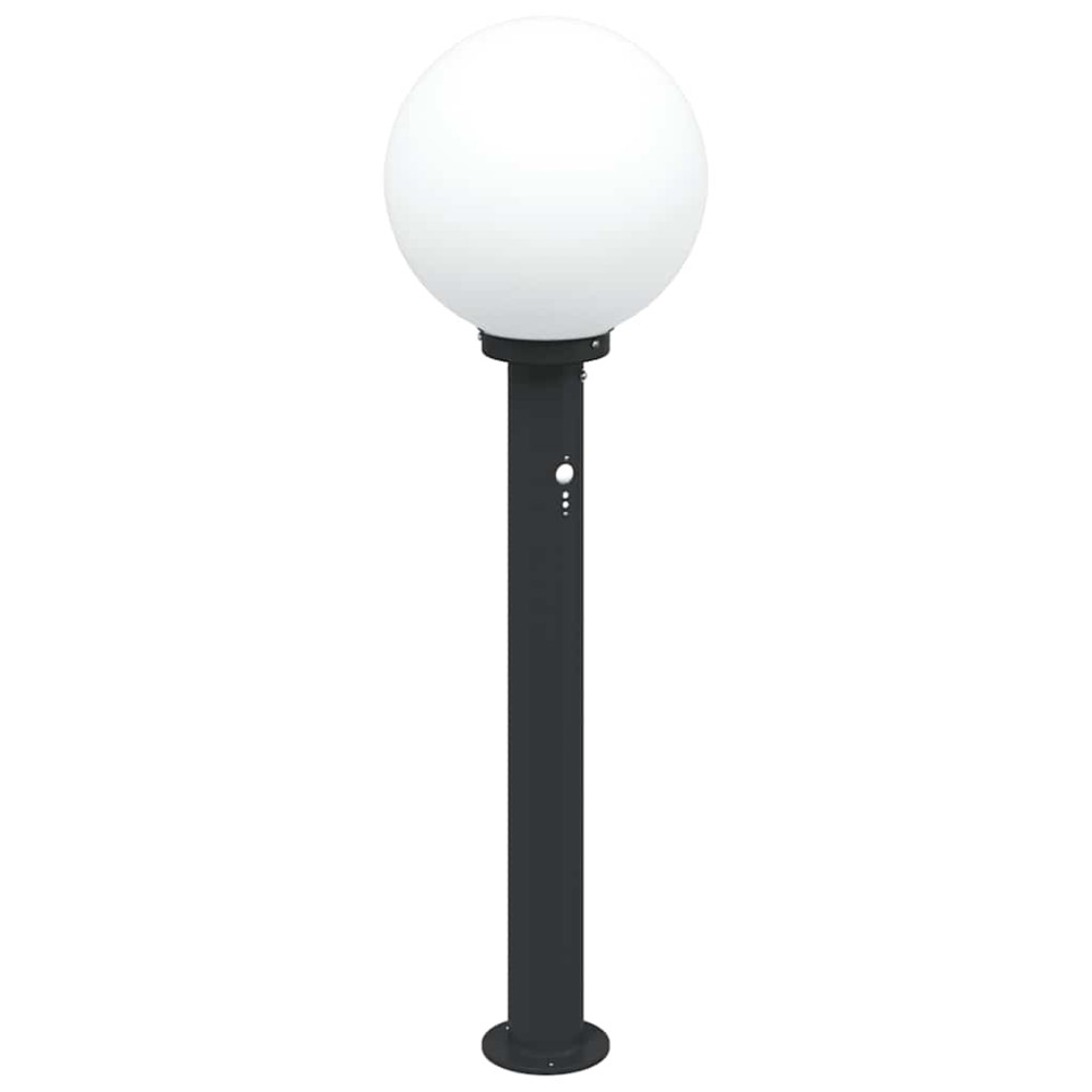 Produktbild för Pollare med sensor 3 st 80 cm svart IP44