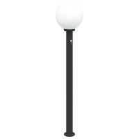Produktbild för Pollare med sensor 3 st 120 cm svart IP44