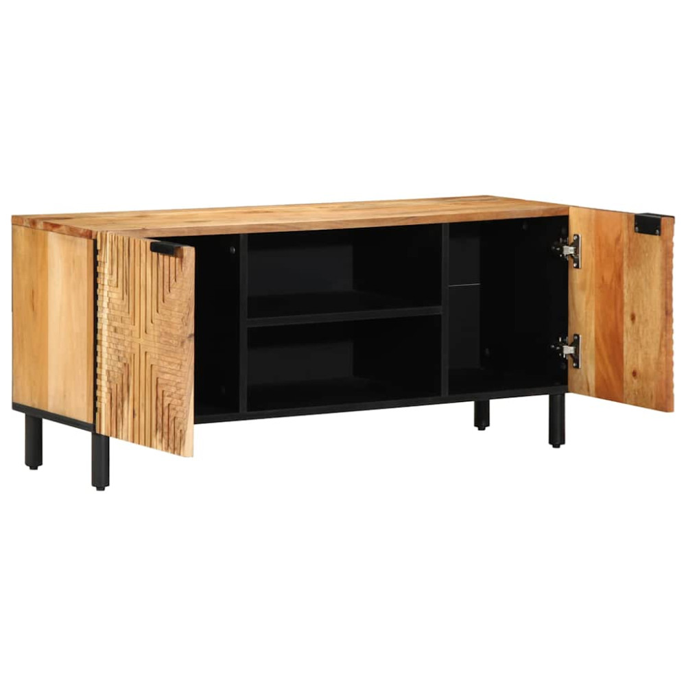 Produktbild för TV-skåp 105x33x46 cm massivt trä akacia