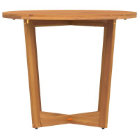 Produktbild för Trädgårdsmatbord runt Ø90x75 cm massivt trä akacia