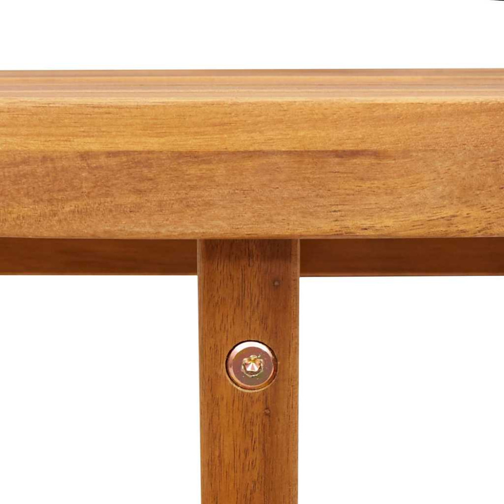 Produktbild för Trädgårdsmatbord runt Ø90x75 cm massivt trä akacia