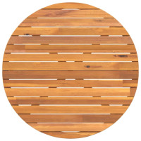 Produktbild för Trädgårdsmatbord runt Ø110x75 cm massivt trä akacia