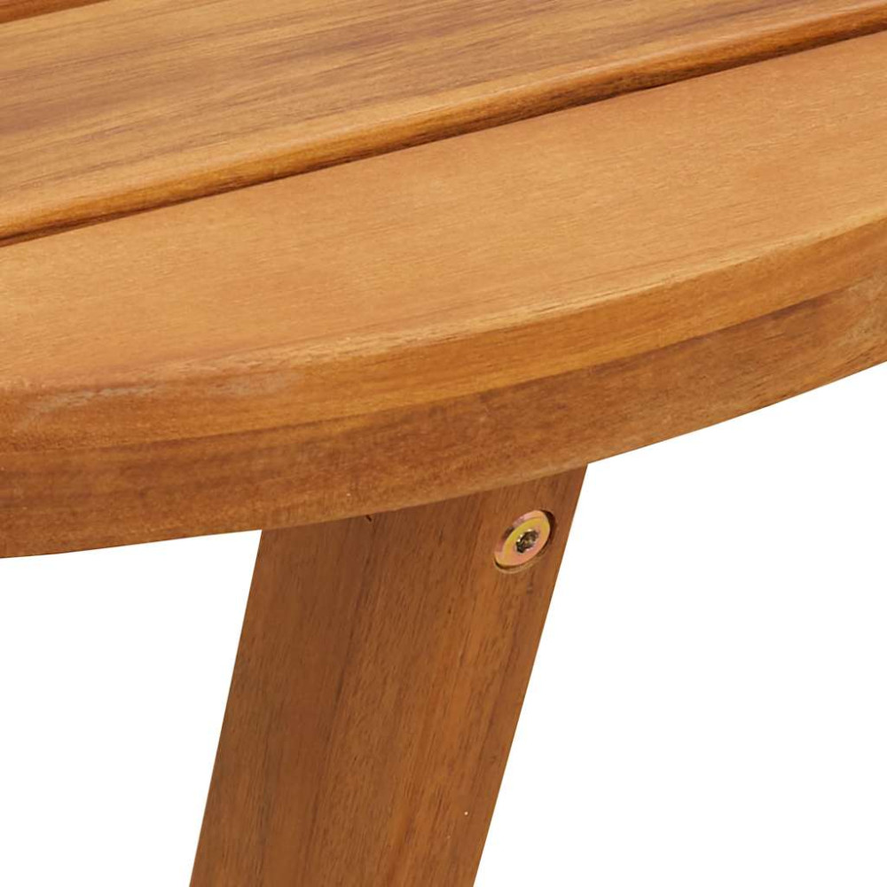 Produktbild för Trädgårdsmatbord runt Ø110x75 cm massivt trä akacia