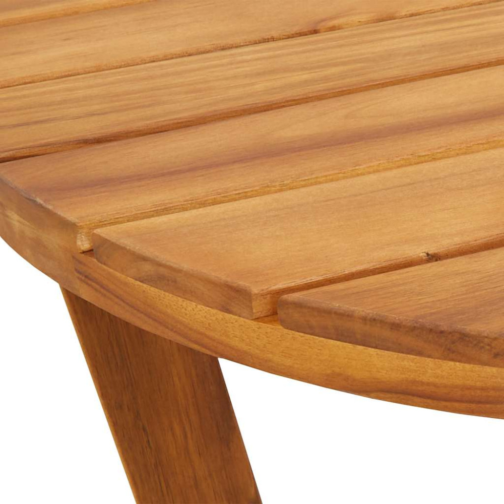 Produktbild för Matbord för trädgården ovalt 150x90x75 cm massivt trä akacia