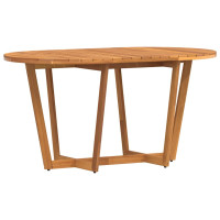 Produktbild för Matbord för trädgården ovalt 150x90x75 cm massivt trä akacia