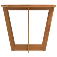 Produktbild för Matbord för trädgården ovalt 150x90x75 cm massivt trä akacia