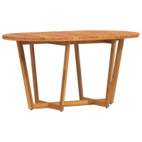 Produktbild för Matbord för trädgården ovalt 150x90x75 cm massivt trä akacia